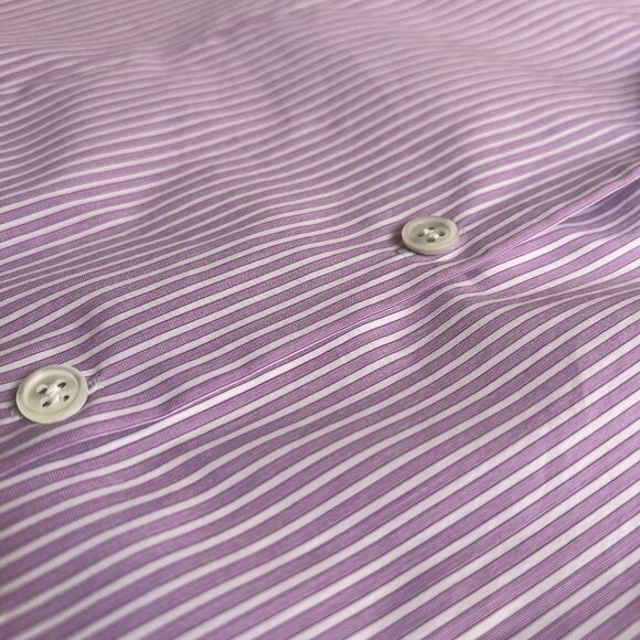 Theory Leopolda Crossword Shirt Lilac Pink - Picture 7 of 8